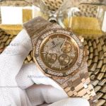 Perfect Replica Audemars Piguet Royal Oak 44mm Watch Rose Gold Diamonds